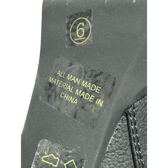 NEW Milwaukee Performance Womens Size 6 Black Lace Up Moto Boots Studded Straps - Picture 9 of 10